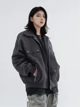 川川也家オリジナルデザイン アメリカンスタイルカジュアルジャケット【ユニセックス・ルーズフィット・ヒップホップ】