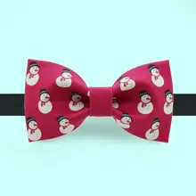 ユニークな印刷デザインのフォーマル蝶ネクタイ【結婚式・クリスマス飾り用】