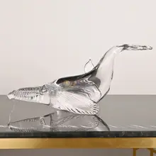 Jingjing 北欧ライトラグジュアリーハイエンドアートクジラ 装飾フィギュア