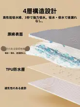 防水透気のベビー用おむつマット【洗濯可能・大判・四季対応】
