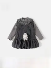 サロペットスカート セットアップ キッズ ガールズ お姫様ドレス おしゃれ 秋冬