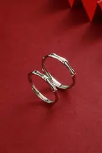 カジュアルなデザインの純銀製カップルリング【シンプルな指輪・誕生日プレゼントに最適】（セットアップ対応）