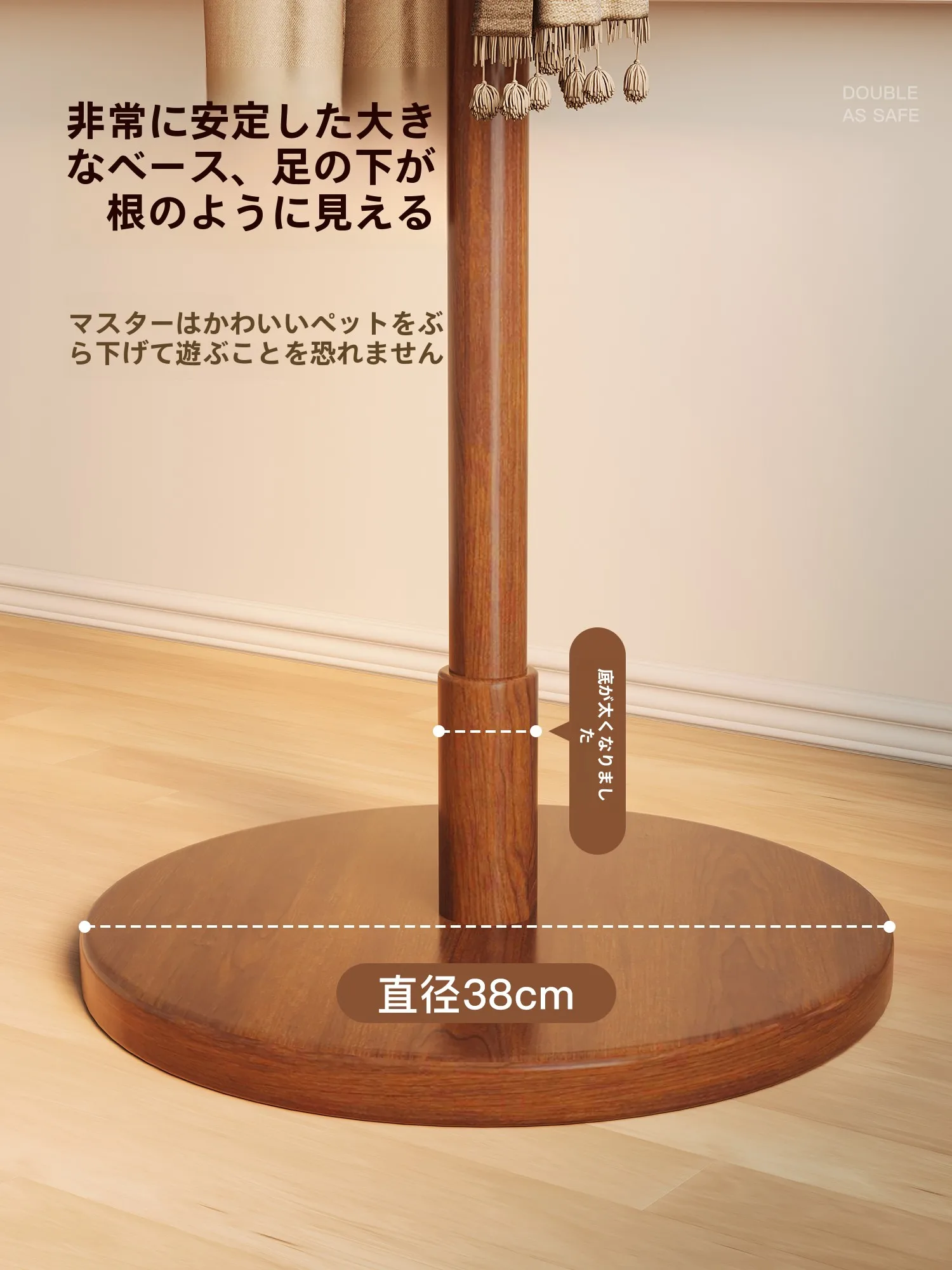 無垢材ハンガー スタンド おしゃれ：家庭用リビング・寝室に最適なシンプルデザインを実現