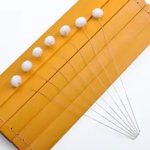 小型ラウンドヘッドの銀針羽毛掃除棒【カーボンハンドル・耳かき用】