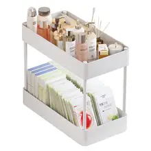 多層式下水槽収納ラック【化粧品・洗面道具整理用・浴室・トイレ用】