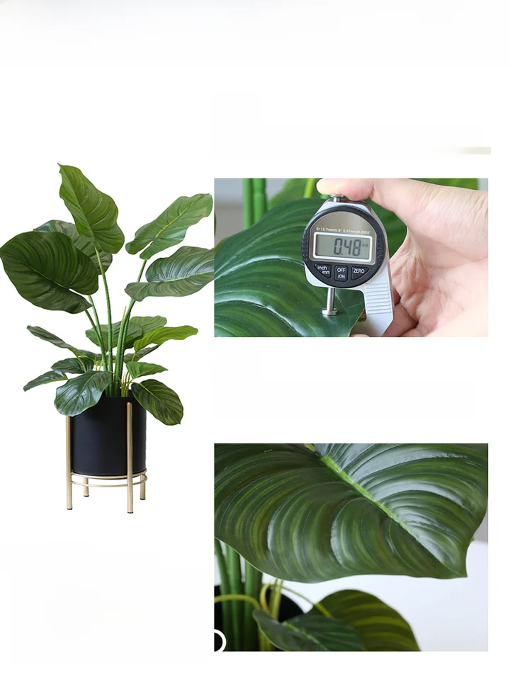 フェイクプランツ スイカ葉 屋内 小さな観葉植物 インテリア