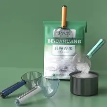 多機能キッチン用しゃもじ【食品用・お米や雑穀・創意デザイン・封口クリップ付き】