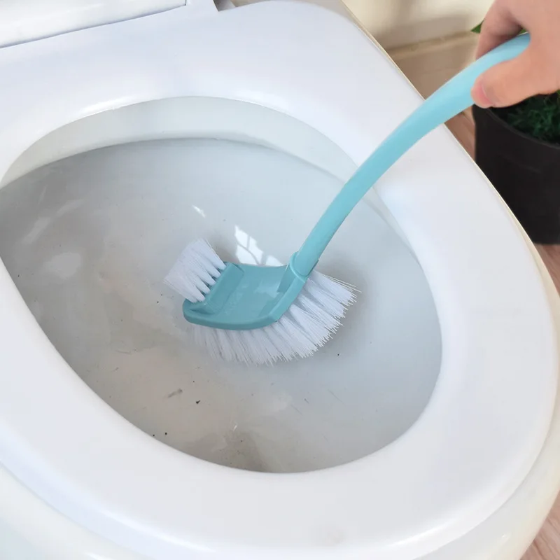トイレ用ロングハンドルブラシセット：免打孔で簡単収納可能なソフト毛ブラシの実用性