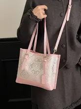 新中式刺繍トートバッグ【DIY手作り・通勤用・大容量】