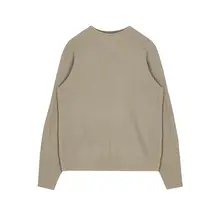 MRCYC メンズ ニットセーター【秋冬用・厚手・クルーネック・ゆったりフィット・無地】
