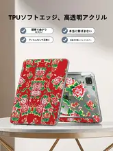 iPad第10世代用保護ケース【Air5/4対応・ペンホルダー付き・透明・全包型・11インチ・軽量アクリル】