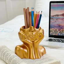 メイクブラシスタンド アートフェイス 北欧風 シンプル インスタ映え 卓上 コスメ収納 ドレッサー インテリア雑貨