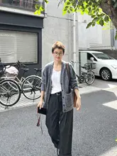 MsDidion ラムウール・ヤクウール混合 カーディガン【秋冬用・ルーズフィット】
