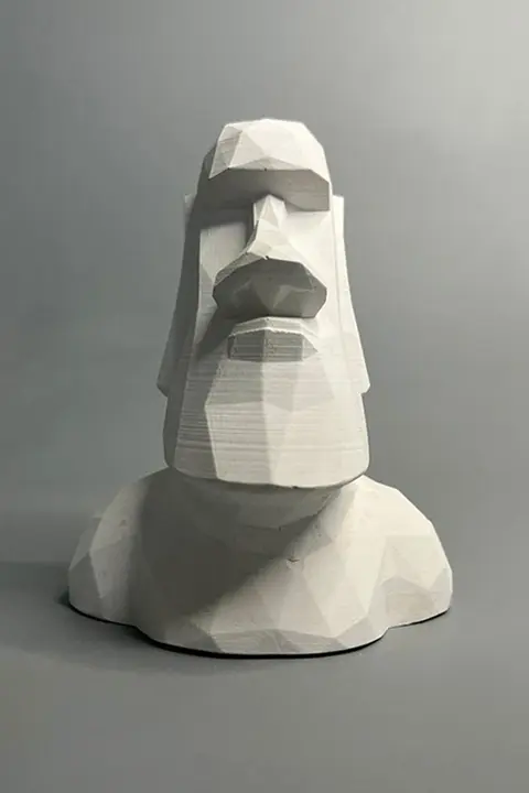 石膏像 彫刻 石像 置物 古代エジプト レプリカ ネフェルティティ モアイ 美術 デッサン用 インテリア 「JOJO'S L.PD.MOAI.」