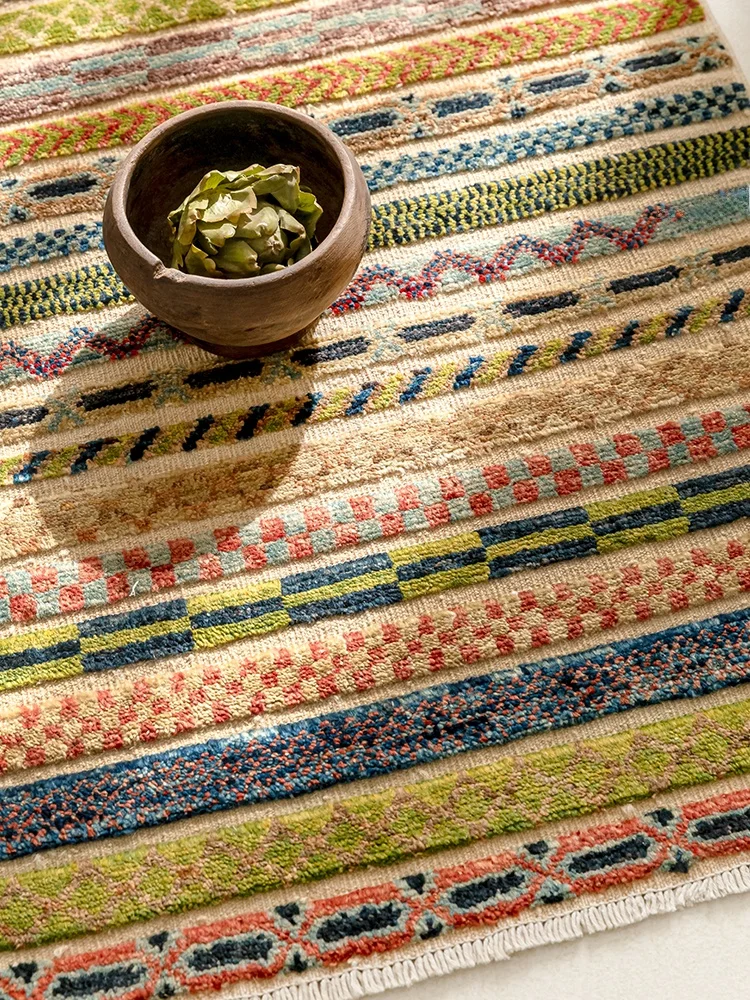 韓国インテリアを再現｜カフェ風部屋の作り方　手編みウールラグで空間の呼吸を整える完全ガイド