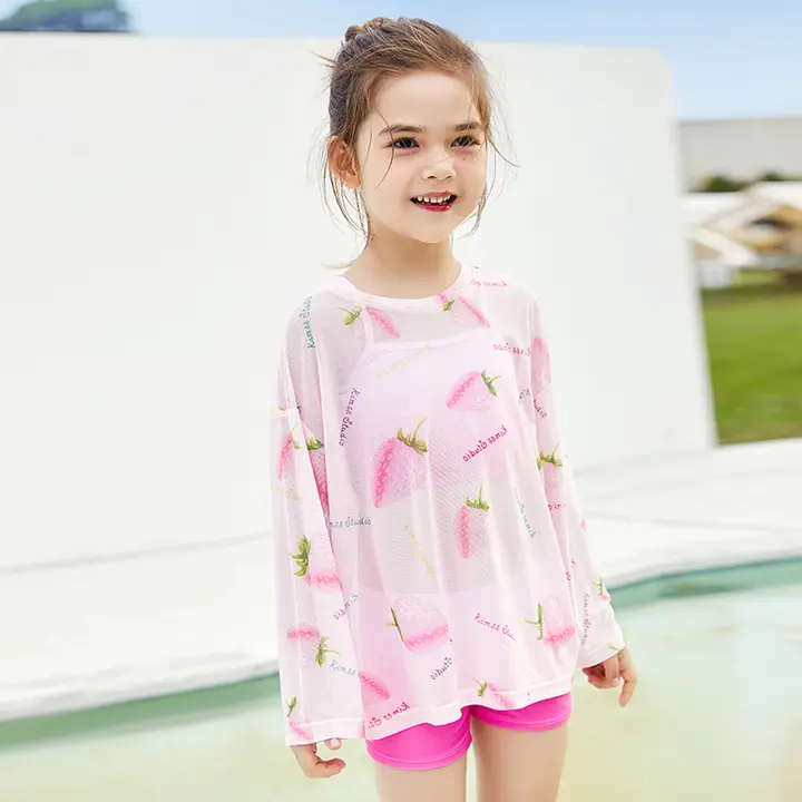 子供用水着 女の子用ビキニタイプの水着【UVカット・プリンセスデザイン・ビーチ用】（セットアップ対応）