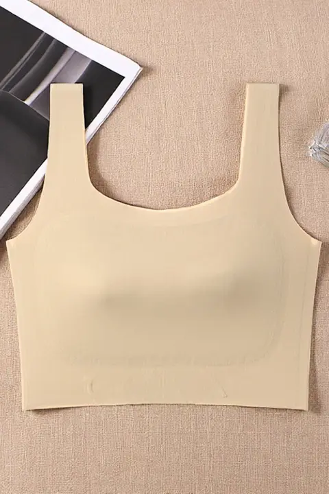 極上の柔らかさ！薄手の背中が隠れるブラトップ【大きい胸を小さく見せる・副乳ケア・下垂防止】