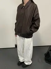 メンズアメリカンレトロ飛行機ライダースジャケット【春秋・高級感・フィット・ショート丈】