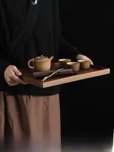 胡桃木製茶盤【家庭用・高級感・ティーカップ用】