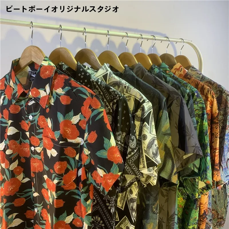 個別化シャツの選択肢としてのビンテージ風オイルペイントプリントシャツ