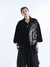 クール素材のオーバーサイズ半袖シャツ