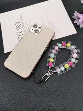 多彩なマカロンカラーのスマホ用ストラップ【ショートタイプ・腕掛け・女子向け・防失スタイル】