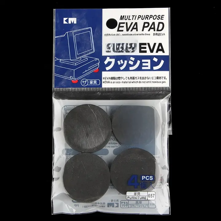 EVA製 防振保護ラウンドパッド【複数サイズ・接着剤なし・米木】