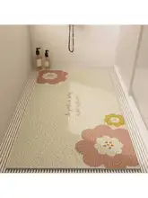 浴室用 シリコン製防滑マット【洗面所・穴あきデザイン・水切りタイプ】