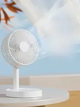 USB充電式 折りたたみ式卓上ファン【強力風力・学生寮や家庭用・小型】