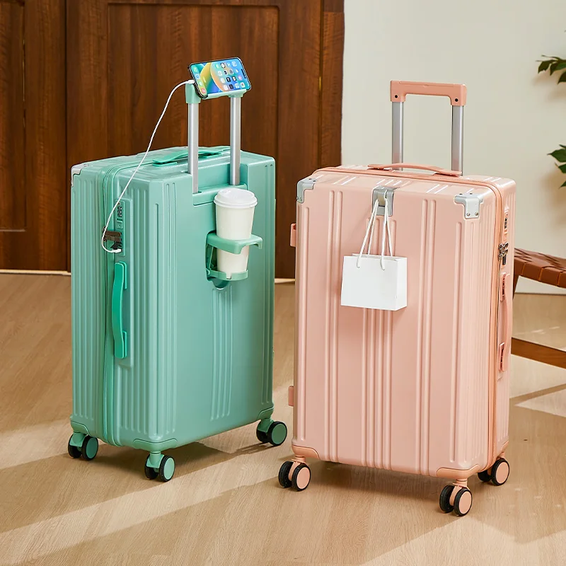 女性用 多機能小型旅行用キャリーケース【パスワードロック・機内持ち込み対応】