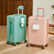 女性用 多機能小型旅行用キャリーケース【パスワードロック・機内持ち込み対応】