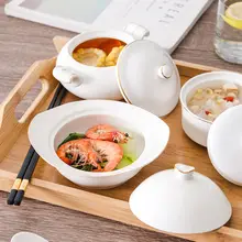 陶器製 母体ケア用食器セット【環境に優しい・フタ付き・スープボウル1人分】