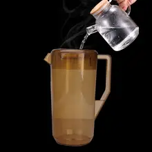 耐熱性のアクリルPC製 茶色の冷水ポット【家庭用・大容量・ジュースやお茶も可】