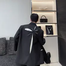 ジャケット 男女 レトロ トレンド パネル 立体 ラペル