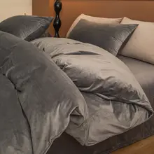 牛乳フランネルベビーベッド用4点セット【冬用・ダブルフェイス・フリースカバー・シーツ・毛布付き】