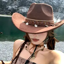 アウトドアハイキング用レディースハット【夏用・ウエスタンデザイン・通気性あり】