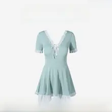 APOTCARE 水着 レディース ワンピーススカートタイプ【かわいい・温泉用】