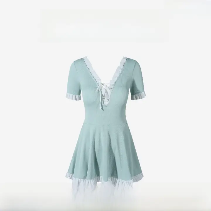 APOTCARE 水着 レディース ワンピーススカートタイプ【かわいい・温泉用】