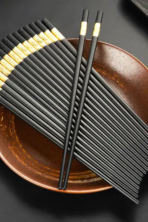 高級合金製お箸【耐熱・滑り止め・家庭用】