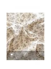 田園風デザインの全棉ベッド用品【小花柄・フリル付・毛球装飾】（セットアップ対応）
