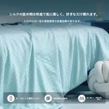 シルク製 夏用掛け布団【水洗い可能・クーラー用・春夏用】