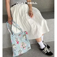 インディアンプリントの花柄ショルダーバッグ【鮮やかな青と緑のストライプ・ヴィンテージスタイル・リゾート用】