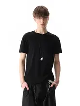 Vネック極簡ストリートスタイル短袖Tシャツ【美しいフィット感・カジュアルデザイン】