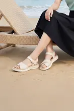 夏用 スポーツサンダル【マジックテープ・厚底・シンプルデザイン・本革】