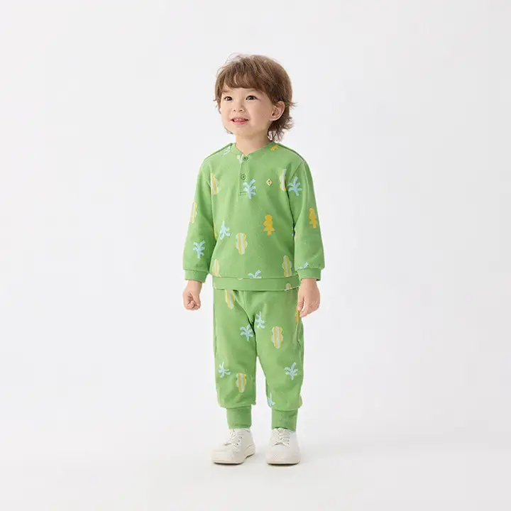 セットアップ 2点セット キッズ ボーイズ ガールズ 長袖 トップス パンツ おしゃれ 春 秋「moimoln」
