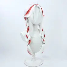王者のキャラクターコスプレウィッグ【白色・ハイライト付き・アニメ風】