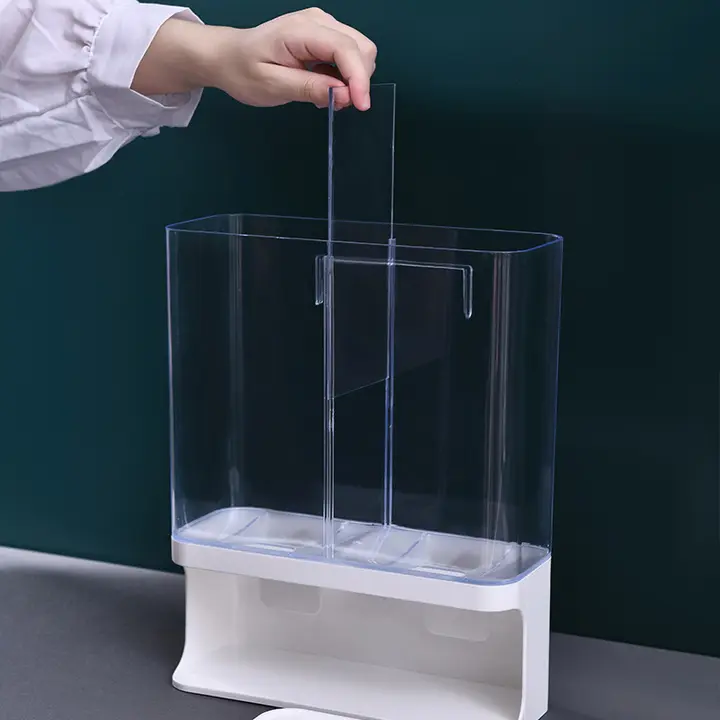 キッチン壁掛け収納ボックス【穀物用・おしゃれなデザイン】