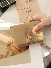 ミニ財布【シンプルデザイン・学生向け・クリアポケット付き】