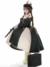 ワンピース インナー セットアップ レディース ロリータ 英国風 学院風 魔法 エレガント ガーリー