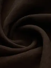 ブラウンのド  レープコクーンパンツ